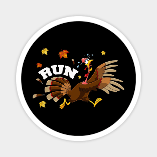 Turkey Run Costume Thanksgiving Running Turkey Trot Magnet